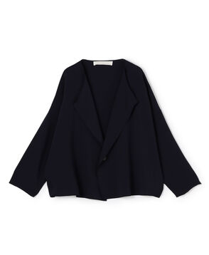 ■トリアセテートポリエステルダブルクロス カラーレスワイドジャケット