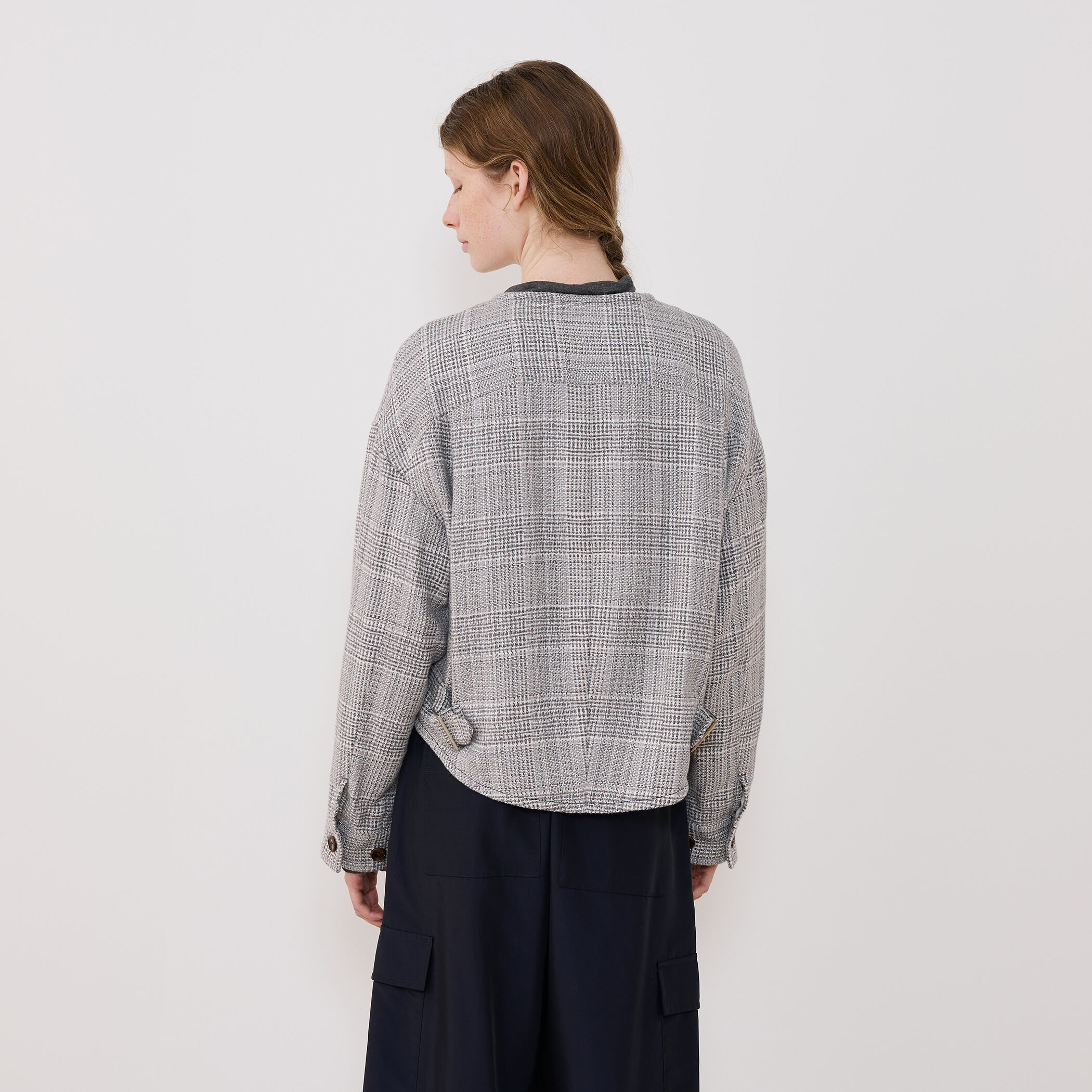 リネアコットンツイード コクーンブルゾン｜トゥモローランド 公式通販