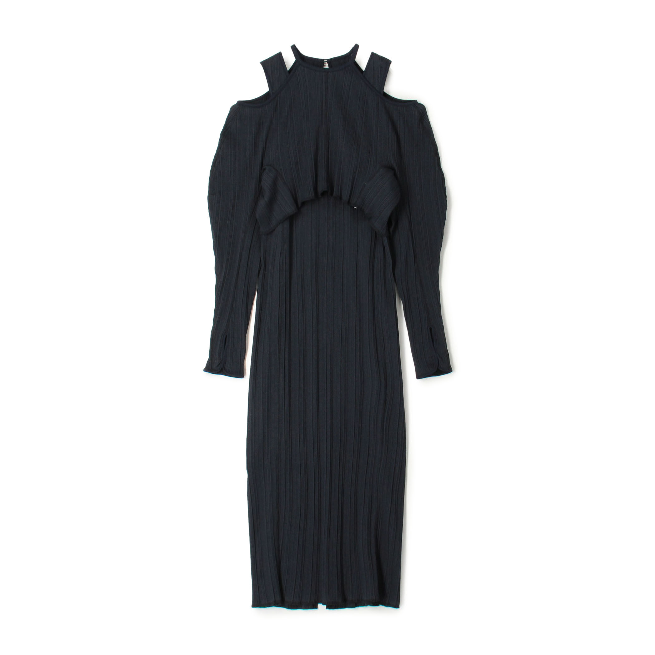 Mame Kurogouchi Random Ribbed Organic Cotton 2way Dress｜トゥモローランド 公式通販