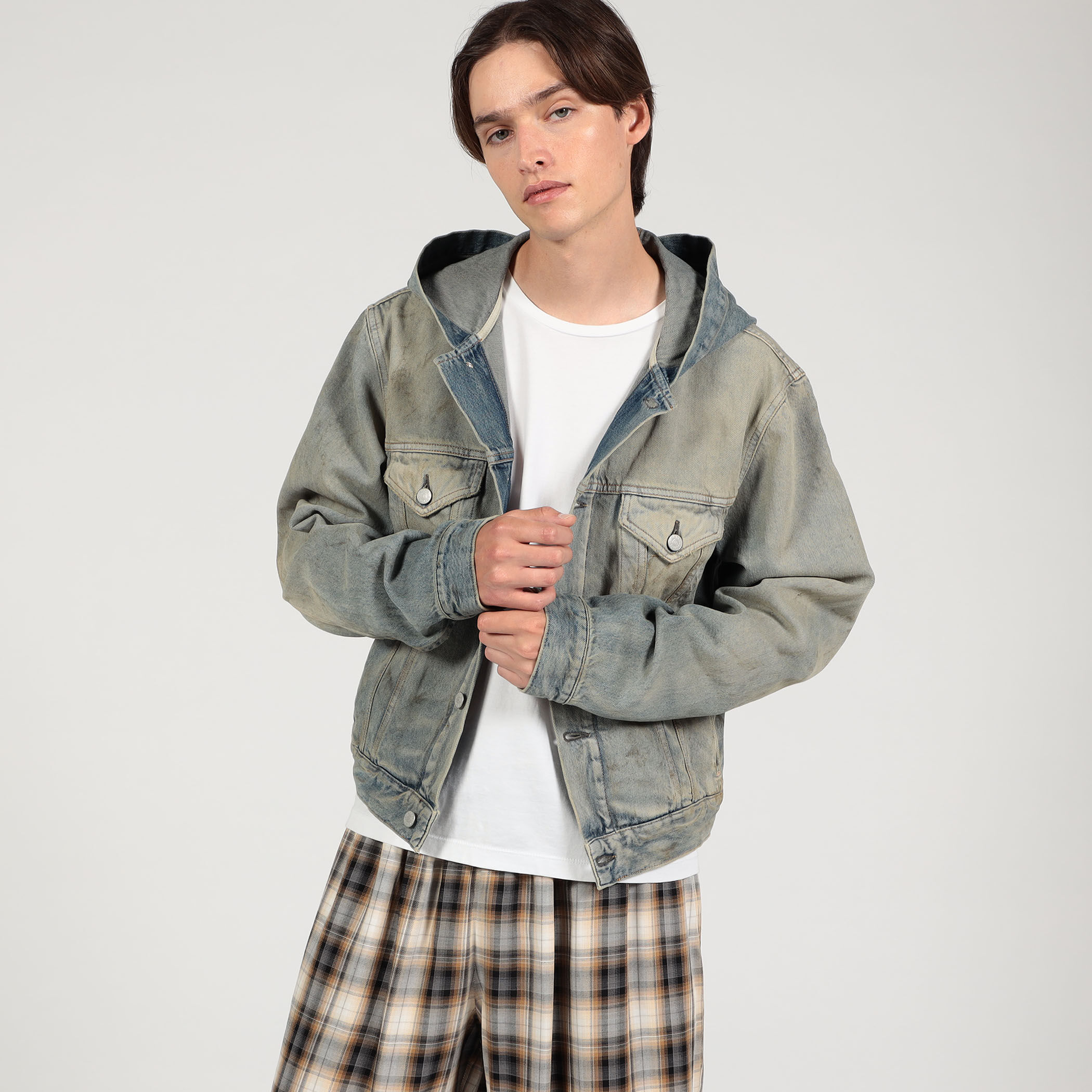 Acne Studios デニムジャケット フーディー｜トゥモローランド 公式サイト