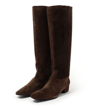 FABIO RUSCONI VELOUR ロングブーツ