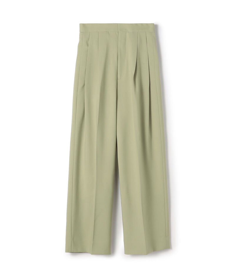 TOMORROWLAND .B ウールオックス 2タッククロップドパンツ  