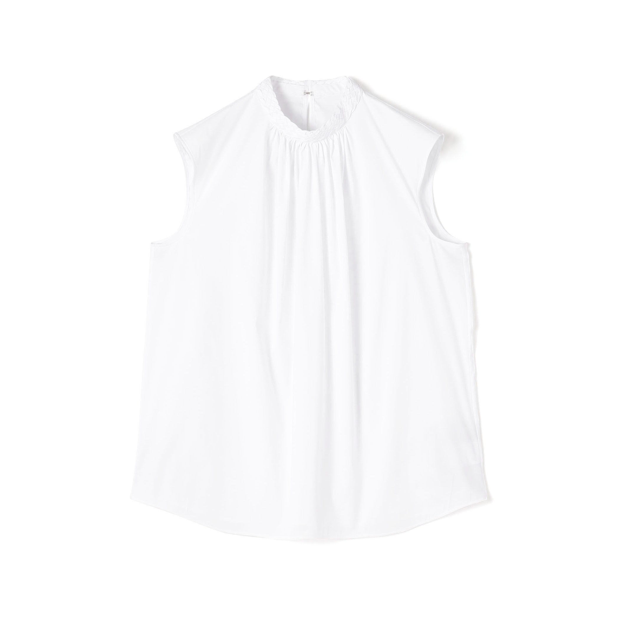 ストレッチブロード ハイネックブラウス｜トゥモローランド 公式通販