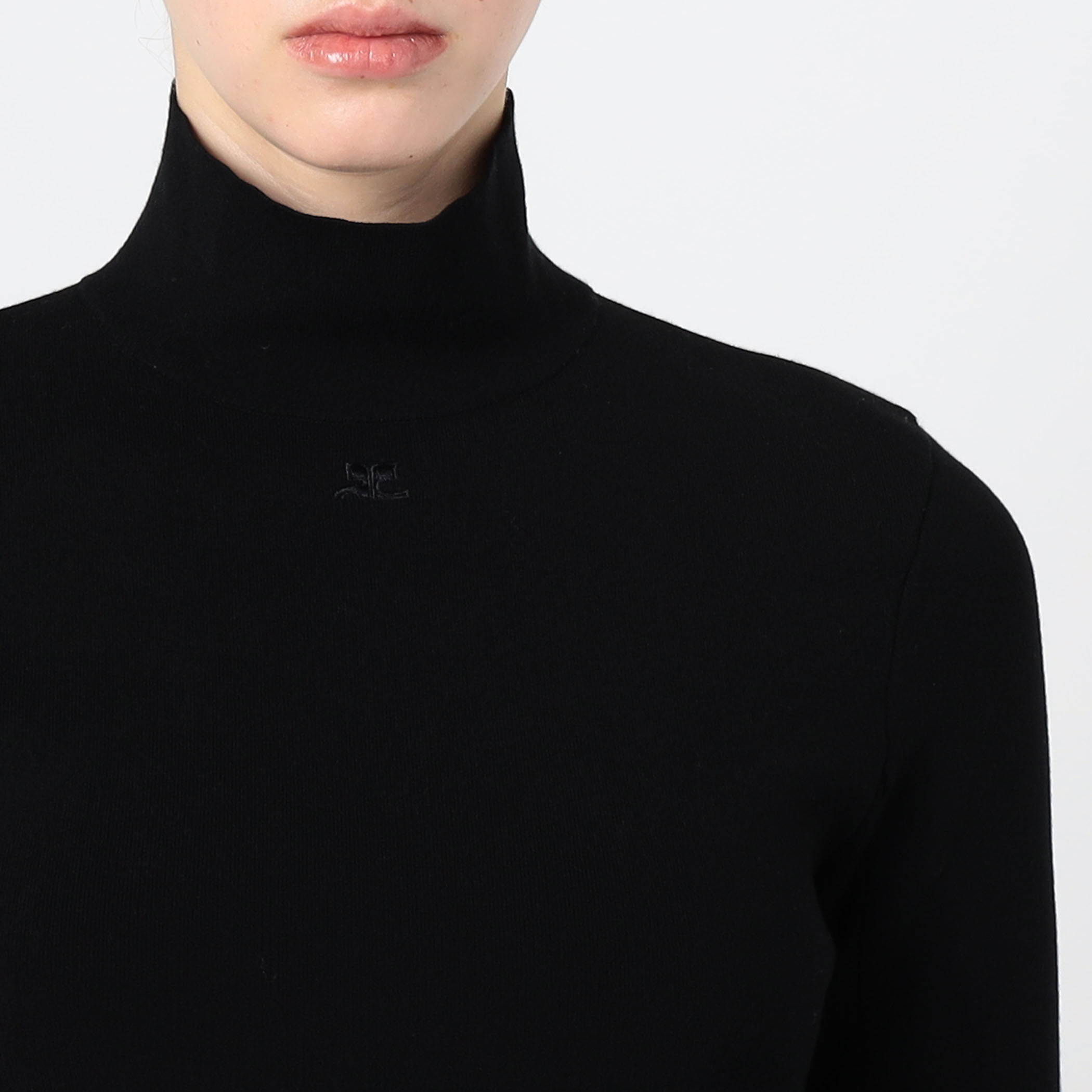 Courrèges INTERLOCK MOCKNECK S モックネック プルオーバーニット