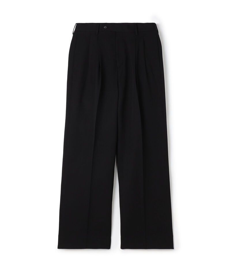 ハルトウールツイル 2プリーツワイドパンツ