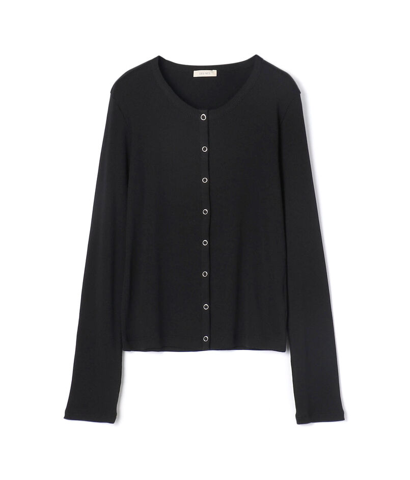 スモールライトリブ クルーネックカーディガン