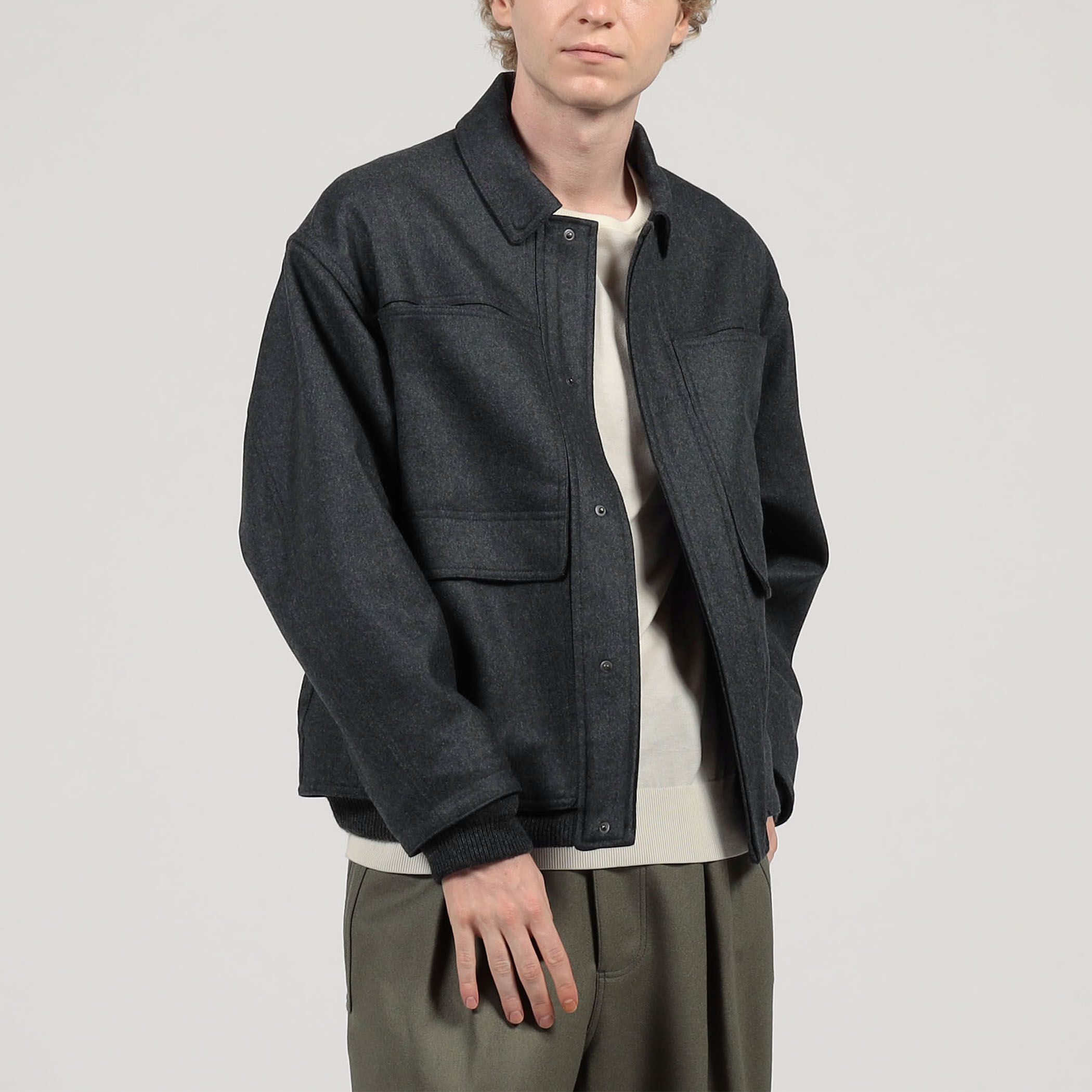 MACPHEE（マカフィー）の「ソリッドニット ショートブルゾン