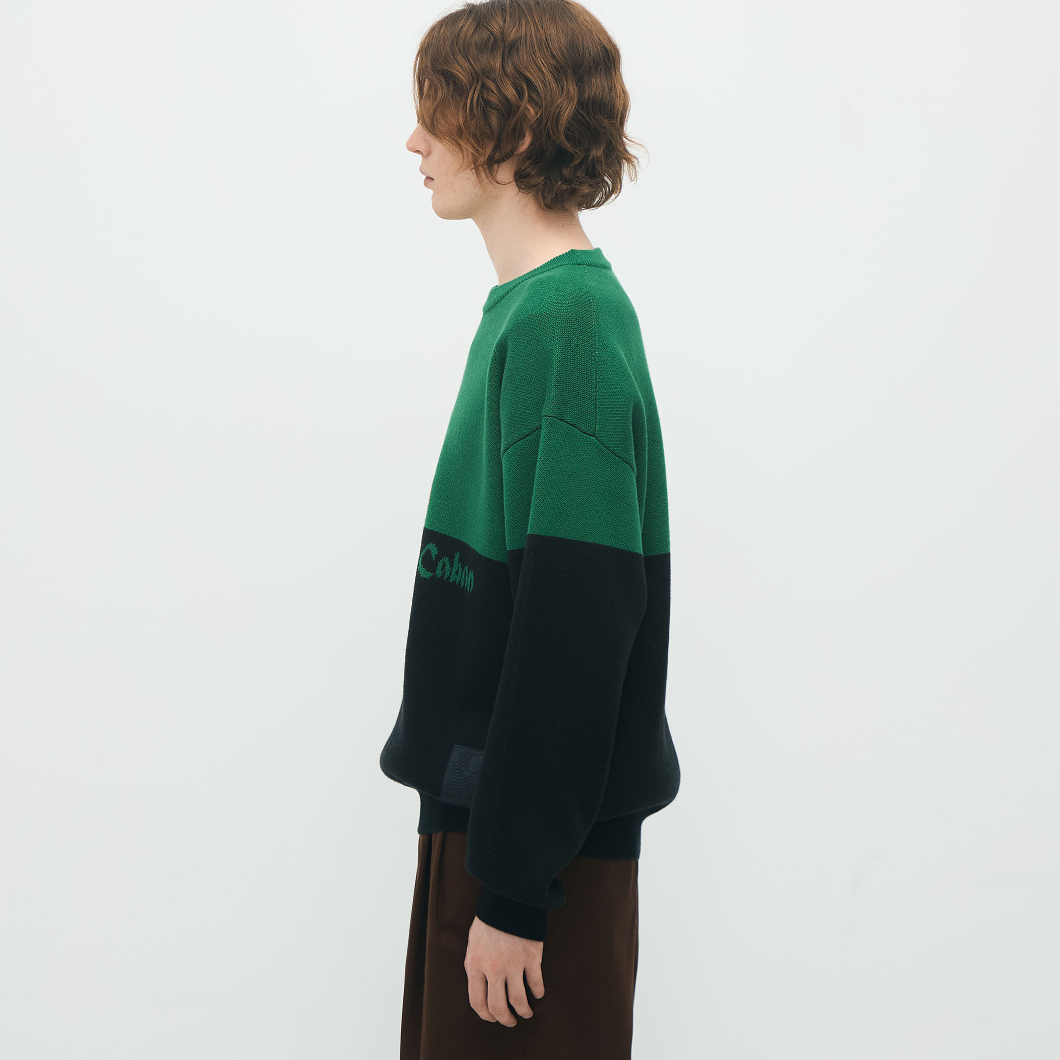 CABaN コットンカシミヤ　プルオーバーニットパーカー　オリーブ caban（キャバン）の「CABaN コットンカシミヤ パーカ（ニット