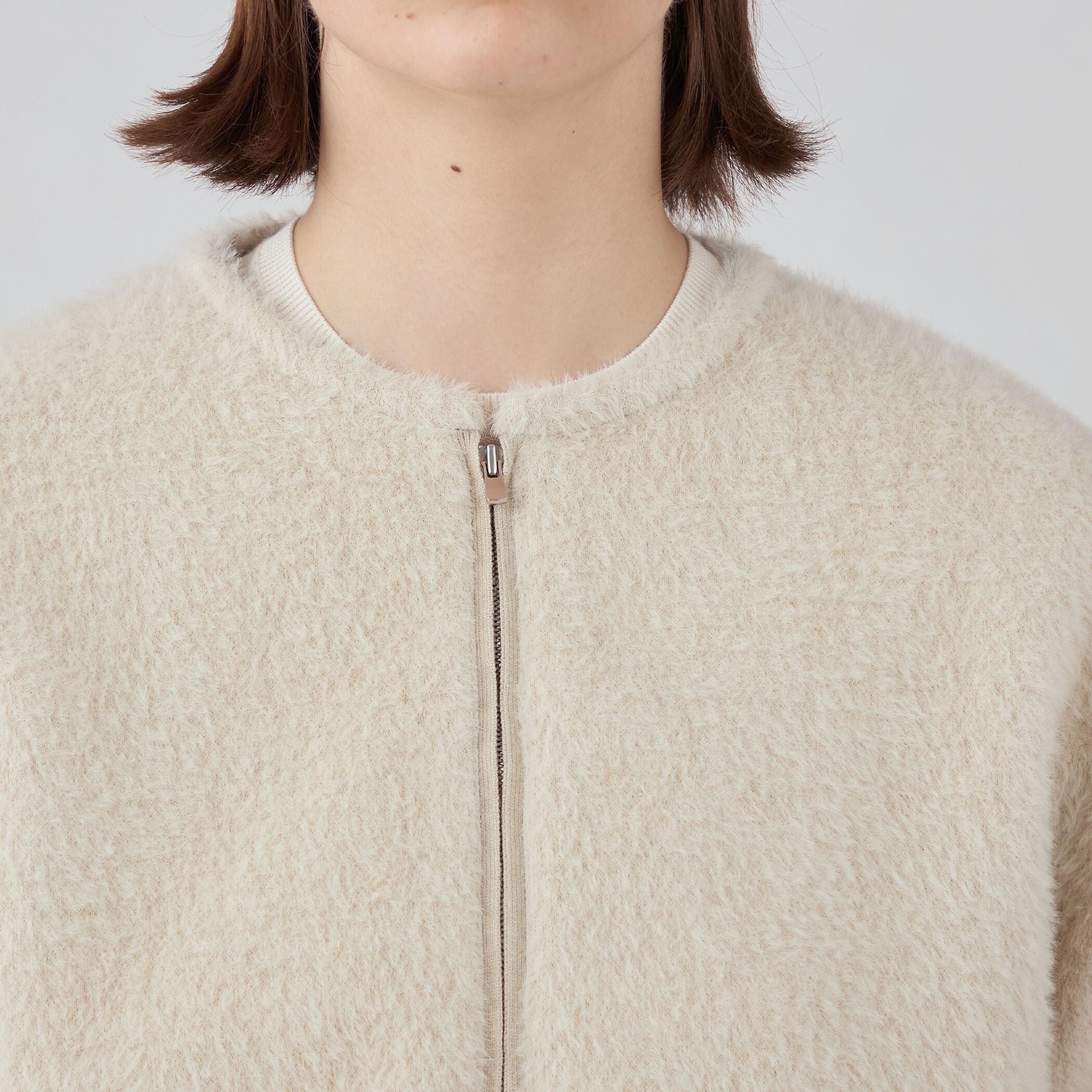 【2024AW】Ballsey シャギージャージー ショートコクーンブルゾン シャギージャージー ショートコクーンブルゾン