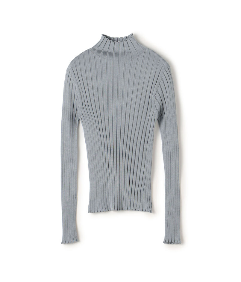 ドメスティックスパンシルク ビルドネックプルオーバー