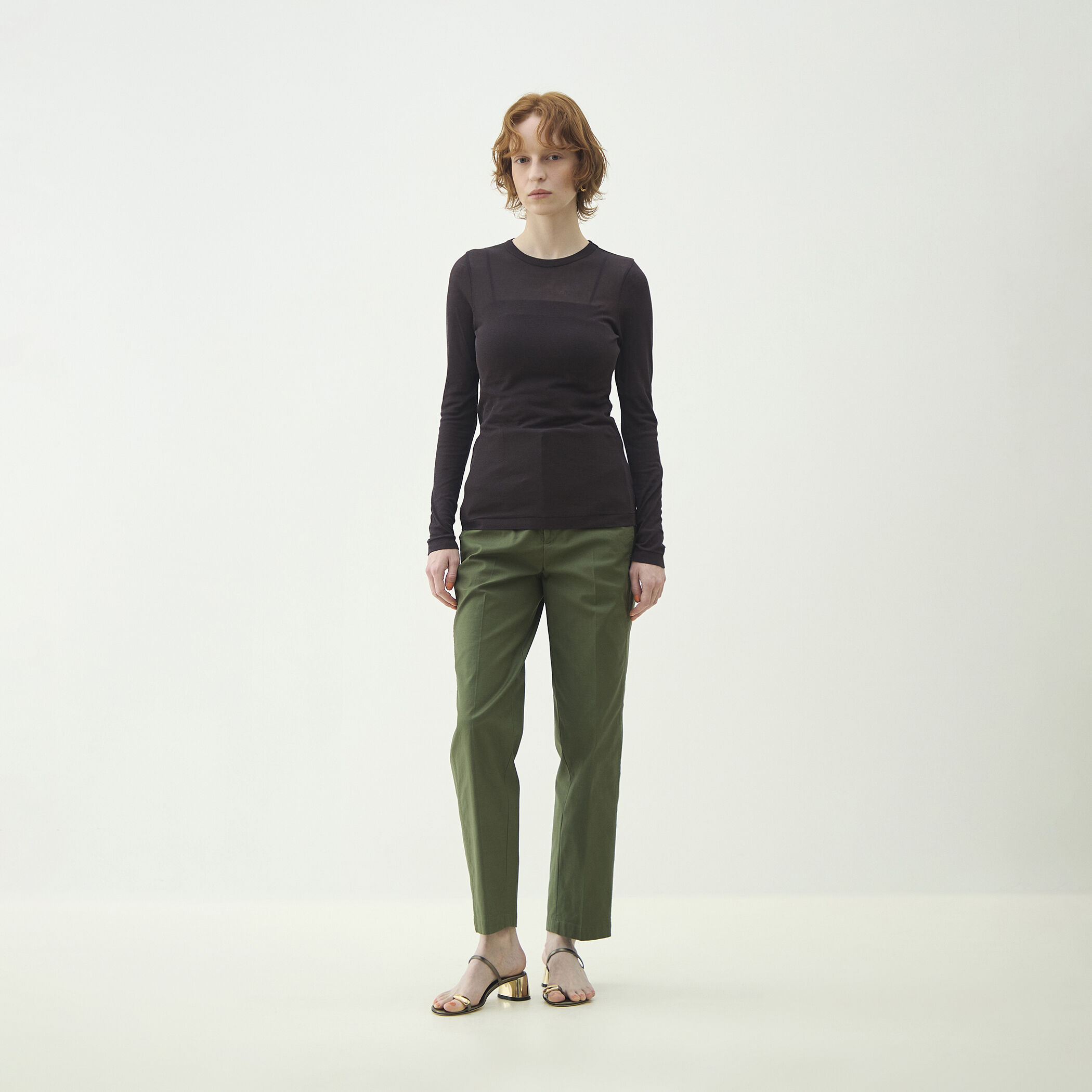 一部WEB先行予約】シアージャージー クルーネックプルオーバー