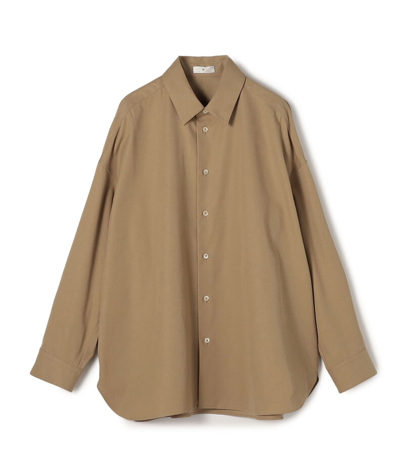 コットンカシミヤ レギュラーカラーシャツ
