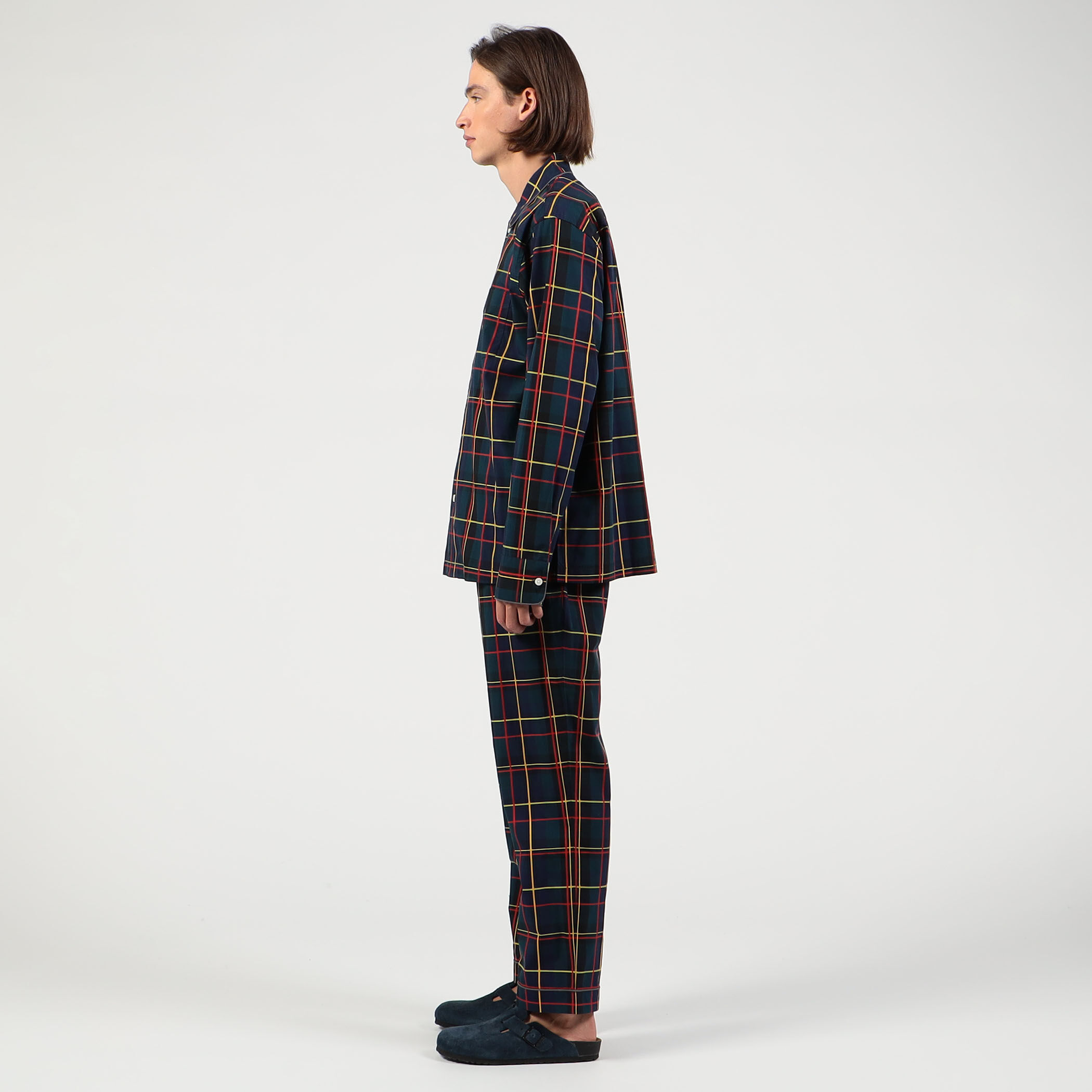 SLEEPY JONES SATEEN HOLIDAY PLAID パジャマ｜トゥモローランド