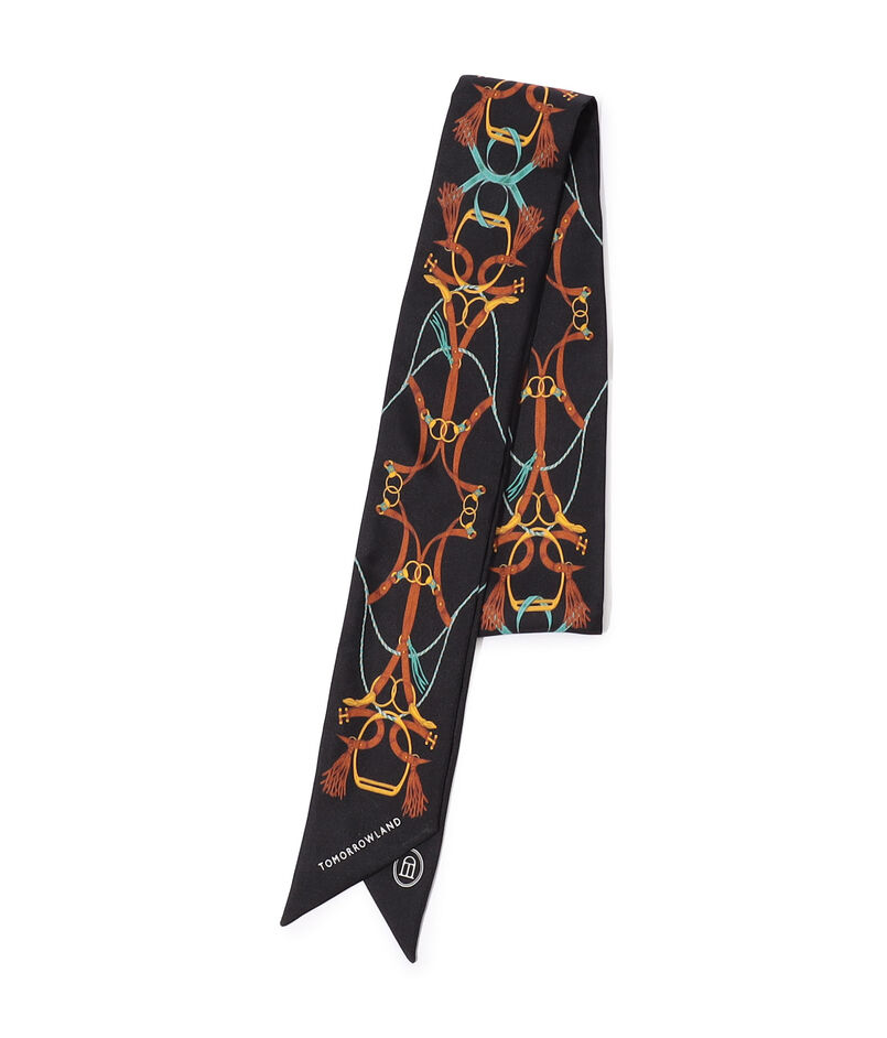 Atelier TOMORROWLAND TASSELシルク ボウタイスカーフ