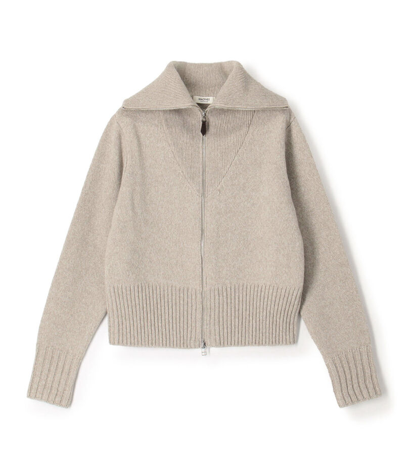 NZ LAMBS ジップアップカーディガン