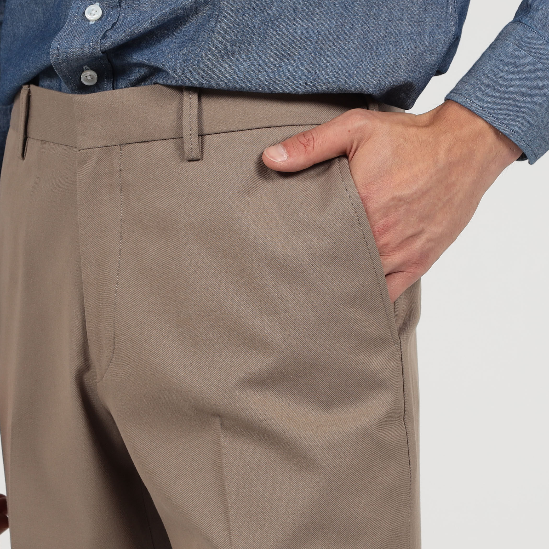 □コットンウール ノープリーツパンツ SONDRIO｜トゥモローランド 公式通販