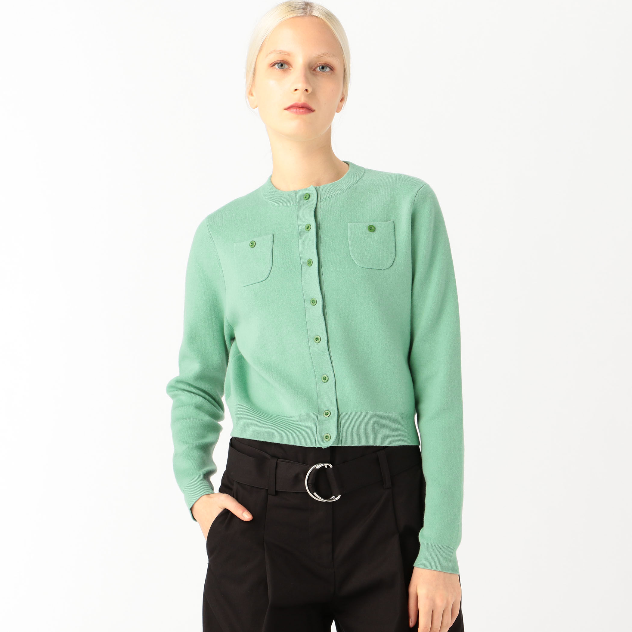 コットンカシミヤ クルーネックカーディガン｜トゥモローランド 公式通販