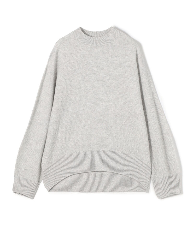 カシミヤコットン ビルドネックプルオーバー