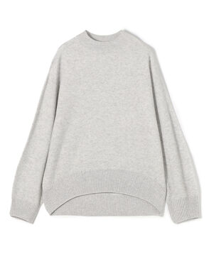 カシミヤコットン ビルドネックプルオーバー