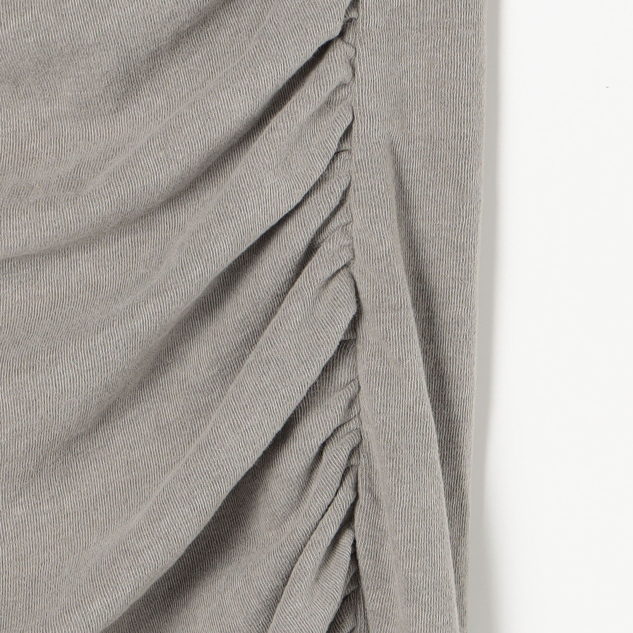 JAMES PERSE コットンポリエステル リブタンクドレス ストレッチジャージー シャーリングタンクドレス