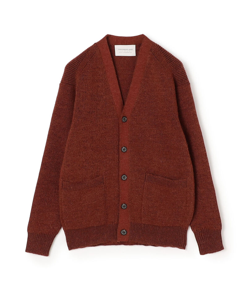 【WEB先行予約】TOMORROWLAND tricot アルパカ 片畦 Vネックカーディガン