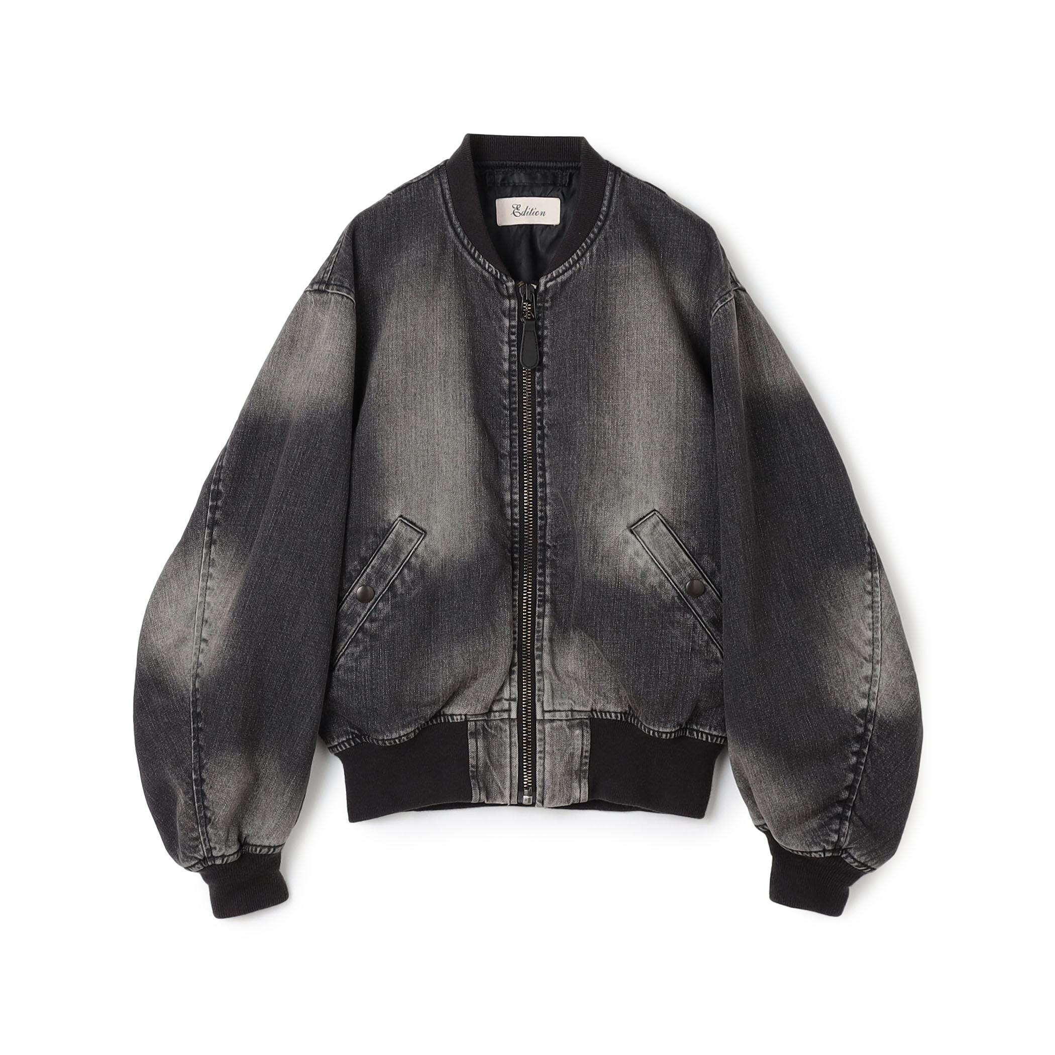 ブラックデニム MA-1ジャケット｜トゥモローランド 公式通販