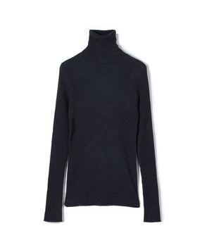 プルミエールウールリブ タートルネックプルオーバー