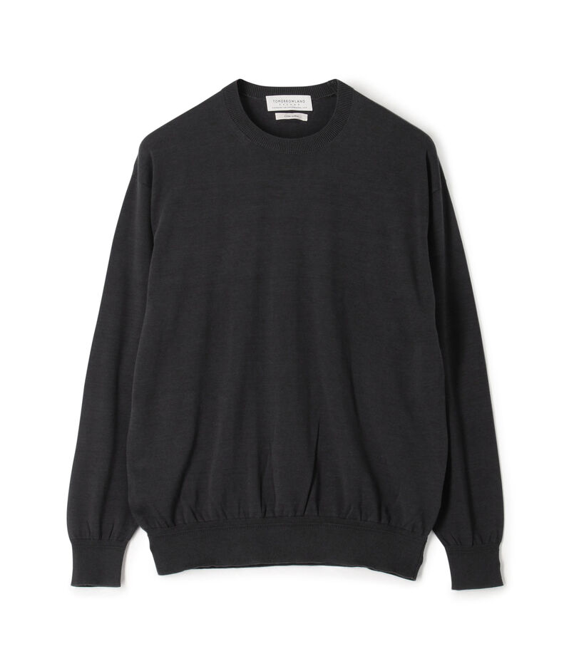 TOMORROWLAND tricot ギザコットン クルーネックプルオーバーニット