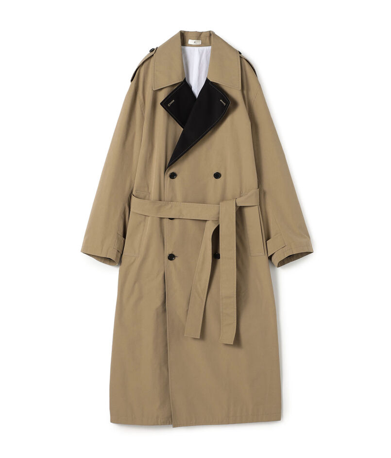 コンパクトポプリン オーバーサイズトレンチコート