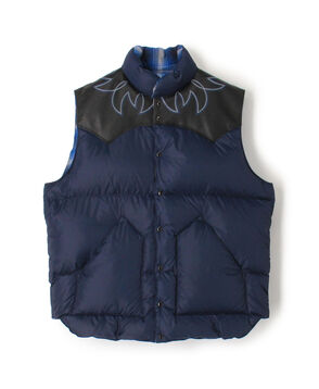 Rafu DOWN VEST W/EMB'D
