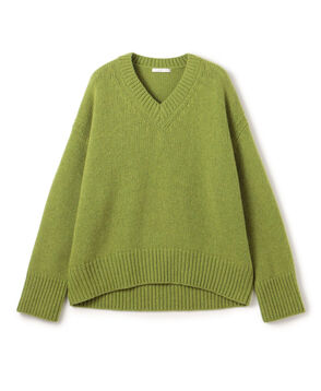 ファインウール Vネックプルオーバー