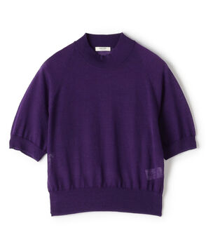 シアーウールブレンド ハーフスリーブプルオーバー