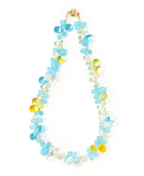 AGLAGLA Grape Glass Beads ネックレス