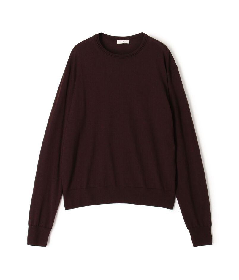 カシミヤシルク クルーネックプルオーバー