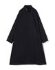 ウールギャバジン スタンドカラーコート