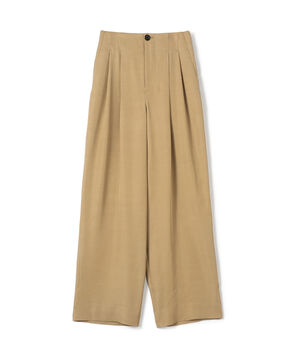 CABaN レーヨンシルクツイル 2タックパンツ