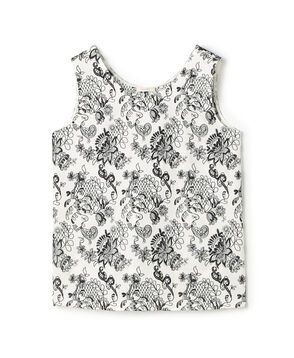 マリンレースエンブロイダリー ノースリーブトップス