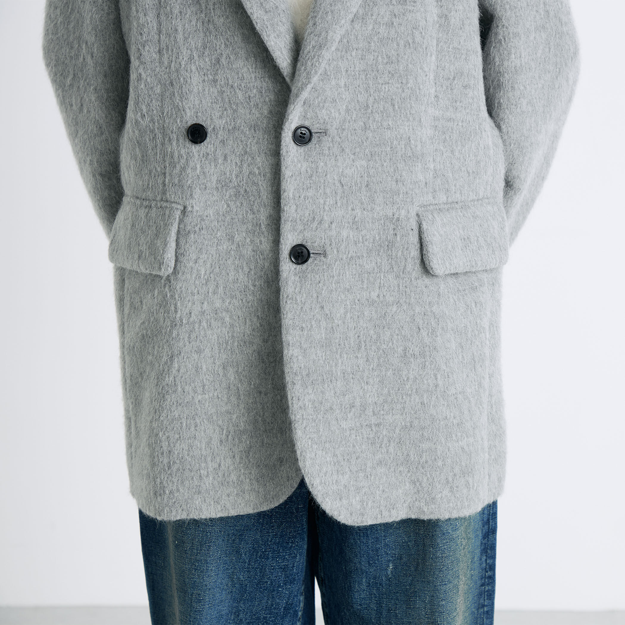 アルパカシャギー オーバーサイズドジャケット｜トゥモローランド 公式通販