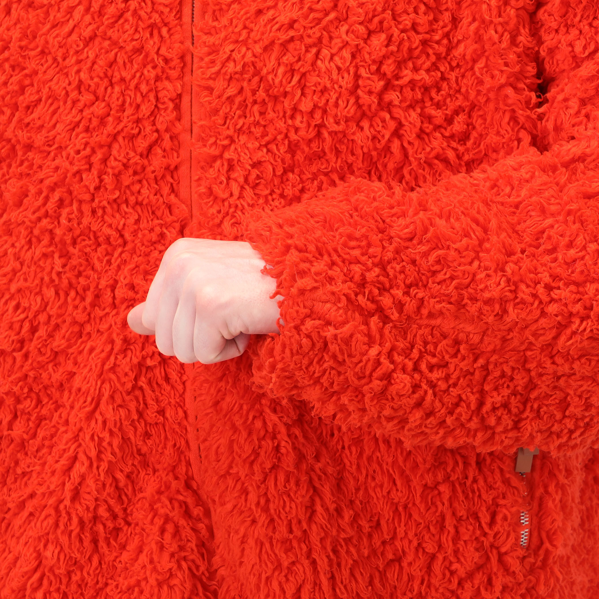 JIL SANDER+ NATURAL COTTON FLEECE ジップアップブルゾン