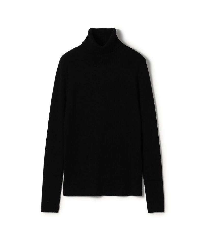 The CLASIK WASHABLE RIBBED タートルネック プルオーバーニット