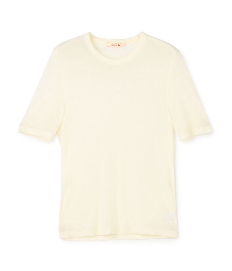 テンセルシルク ベーシックTシャツ