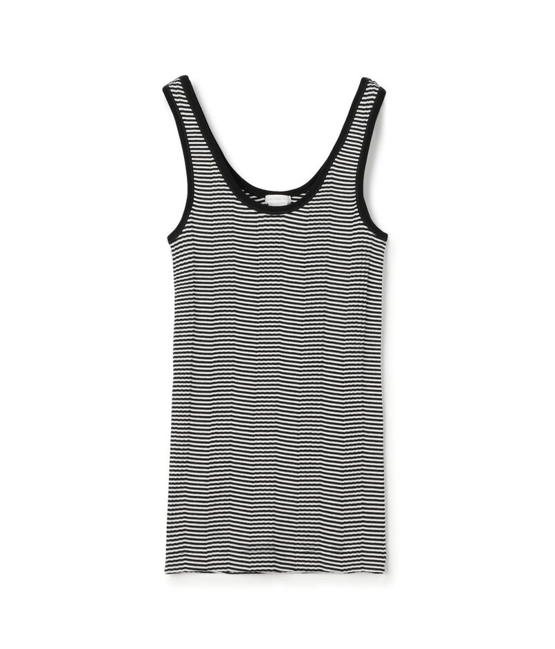 コットンランダムリブ タンクトップ