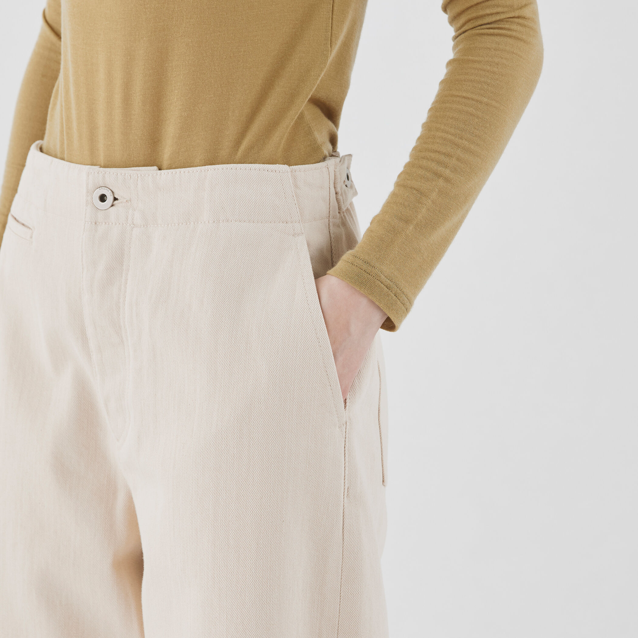 シーアイランドカラーデニム コクーンパンツ｜トゥモローランド 公式通販