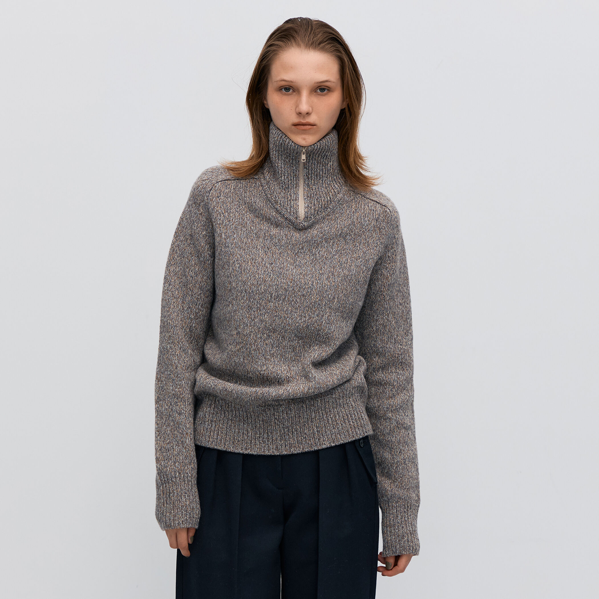 トゥモローランド　トップス スーパーウールウィーブ Vネックトップス （シャツ・ブラウス