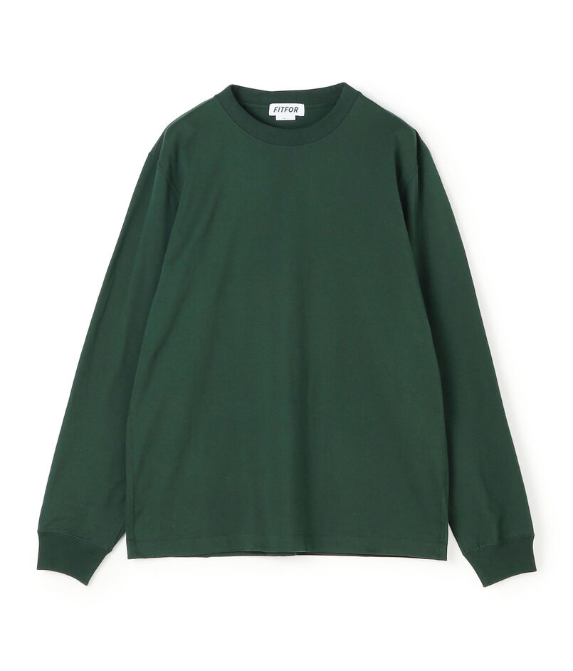 fitfor BASIC LONG SLEEVE TEE コットン クルーネックロングスリーブ