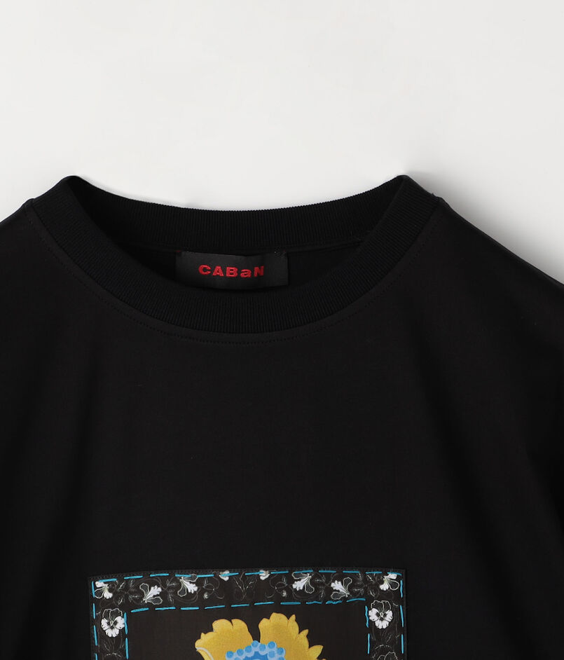 CABaN スビンコットン IBIZA アートフレームTシャツ CABaN スビンコットン IBIZA アートフレームTシャツ
