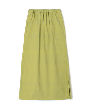 シルクネップストレッチ ロングスカート