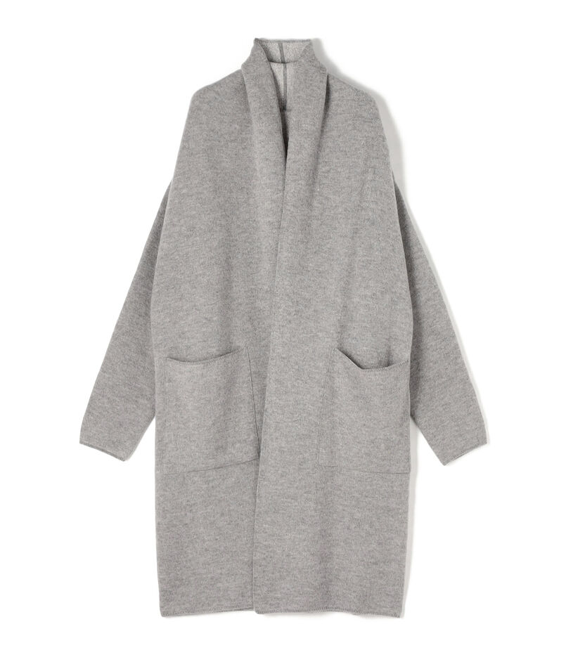 ■ダブルフェイスパイル ショールカラーコート