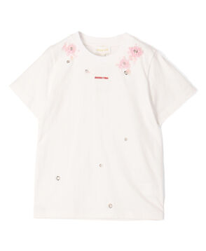 SHUSHU/TONG Embroidered Floral T エンブロイダリーTシャツ