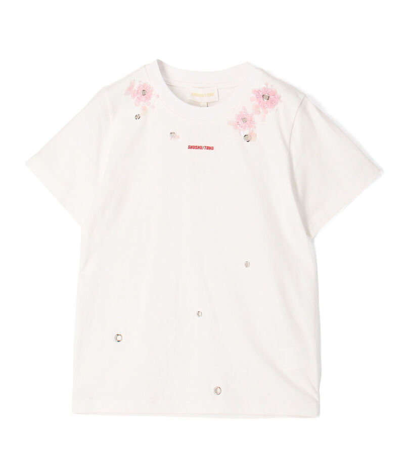 SHUSHU/TONG Embroidered Floral T エンブロイダリーTシャツ